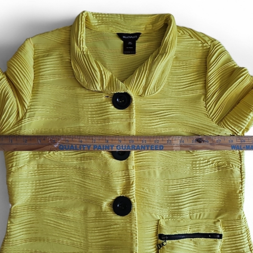 Multiples Textured Lightweight Jacket Petite M Ye… - image 15